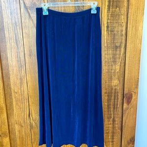 Navy blue LP skirt by Units